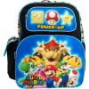 AI ACCESSORY INNOVATIONS Bluey & Bingo 2 in 1 kids Backpack, 16″ School Bag with Insulated Pocket & Bento Box for Boys & Girls, Blue(Super Mario)