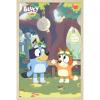 Bluey – Duo Wall Poster, 19L” x 13W”, Premium Unframed Version(Blonde Framed Version)
