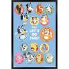 Bluey – Grid Wall Poster, 19L” x 13W”, Premium Unframed Version(Black Framed Version)