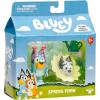 Bluey Animal Costume Toy Figurines Pack of 2, Robust Articulated Character Toys with Zebra and Cheetah Onesies, Small Action Figures for Kids Ages 3+(Spring Time)