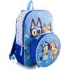 Bluey Backpack with Lunch Box for Kids | Insulated Lunch Bag for Boys, Girls, Toddlers | 14″ Backpack for School and Reusable Lunchbox(Bluey)