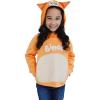 Bluey Bingo Dad Mom Fleece Matching Family Cosplay Pullover Hoodie Infant to Little Kid(Orange  Bingo)