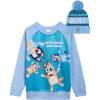 Bluey Bingo Fleece Sweatshirt and Hat Toddler to Little Kid(Bluey / Bingo / Bandit / Chilli)