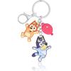 Bluey Bingo Red Balloon Backpack Bag Charm for Girls Official License, Keepy Uppy Backpack Charm and Keychain