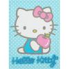 Bluey Canvas Wall Art and Décor with 3D Tufting,Kids Bedroom or Playroom Wall Decoration, 11″ W x 15″ H(Hello Kitty Blue Tufting)