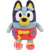 Bluey Care and Cuddle Soft Baby Toy Plush, 11”, Interactive Electronic Baby Plush Toy with 10 Different Sounds, Cuddly Soft Toys for Ages 3+(Dress & Play Baby Bluey)