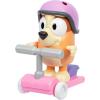 Bluey Chat Mates and Accessory Scooter Bingo Figurine Playset, Articulated, Kids Figurines with 10 Phrases, Interactive Play Figure Toys for Ages 3+(Scooter Bingo)