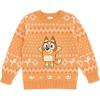 Bluey Christmas Matching Family Sweater Toddler to Adult Sizes (2T – 2XL)(Bingo  Orange)