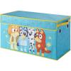 Bluey Collapsible Storage Trunk Durable Fabric Chest with Soft Lid, 28.5″x14.5″x16″,Kids Room Organizer(Bluey)