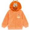 Bluey Cozy Sherpa Zip Up Cosplay Hoodie Toddler to Big Kid Sizes (2T – 10-12)(Orange)