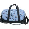 Bluey Duffle Bag, 16” Travel Sleepover Bag for Girls & Boys, Kids Weekender Bag, Blue(Kuromi Girls)