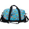 Bluey Duffle Bag, 16” Travel Sleepover Bag for Girls & Boys, Kids Weekender Bag, Blue(Spongebob)