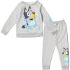 Bluey Fleece Top and Pants Toddler to Little Kid(Gray)