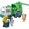 Bluey Garbage Truck – 2.5″ Bluey and Bin Man poseable Figures with Playset, Multicolor(Garbage Truck)