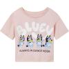 Bluey Girls T-Shirt Little Kid to Big Kid Sizes (4-14-16)(Baby Pink)