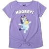 Bluey Girls T-Shirt Little Kid to Big Kid Sizes (4-14-16)(Purple)