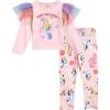 Bluey Girls T-Shirt and Leggings Outfit Set Toddler to Big Kid Sizes (2T – 10-12)(Pink / Rainbow)