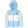 Bluey Girls Zip Up Puffer Jacket Toddler to Little Kid Sizes (2T – 7-8)(Blue)