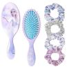 Bluey Hair Accessory 5 Pcs Set – 1 Regular 9 inch Bluey HairBrush For Girls + 4 Bluey Scrunchies For Kids – Accessories For Girls – Detangling Brush – Elastic Hair Ties Ropes Scrunchies Ages 3+(Elsa’s 5 Piece Hair Accessories)