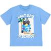 Bluey July 4th Halloween Christmas Birthday School Heart T-Shirt Infant to Big Kid Sizes (12 Months – 10-12)(Blue / Last Day of School)