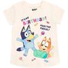 Bluey July 4th Halloween Christmas Birthday School Heart T-Shirt Infant to Big Kid Sizes (12 Months – 10-12)(White / Birthday)