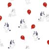 Bluey Keepy Uppy White Peel and Stick Wallpaper, RMK12801PLW(White)