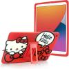 Bluey Kids iPad Case – 10.2 Case for iPad 9th/8th/7th Generation – 2019/2020/2021 Tablet Cover with Stand, Shockproof Silicone Protector(HelloKitty)