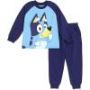 Bluey T-Shirt and French Terry Jogger Pants Outfit Set Infant to Big Kid Sizes (12 Months – 10-12)(Blue)