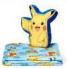 Bluey Throw & Plush Hugger Set, 50″x60″ Silk Touch Blanket with 3D Character Pillow – Soft, Cozy Blanket for Kids and Toddlers(Pikachu Cute)