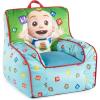 Bluey & Chloe Kids Micromink Bean Bag Sofa Chair,Soft Padded Toddler Seat with Piping & Carry Handle,Cozy Lounge Chair for Ages 3+,Blue(Cocomelon)