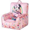 Bluey & Chloe Kids Micromink Bean Bag Sofa Chair,Soft Padded Toddler Seat with Piping & Carry Handle,Cozy Lounge Chair for Ages 3+,Blue(Minnie)