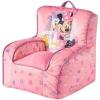 Bluey & Chloe Kids Micromink Bean Bag Sofa Chair,Soft Padded Toddler Seat with Piping & Carry Handle,Cozy Lounge Chair for Ages 3+,Blue(Minnie Mouse)
