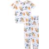 Bluey boys 2-piece Snug-fit Viscose Pajama Set, Soft & Cute for Kids(Road Trip)
