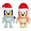 Bluey’s Play Date Plush Surprise Toddler House Playset, Durable Toy House with Exclusive Cuddly Stuffed Toy, Immersive House Toys for Kids of Ages 3+(Santa Hat Bluey & Bingo)