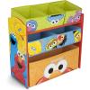 Delta Children – Bluey Design & Store 6 Bin Toy Storage Organizer – Greenguard Gold Certified, Blue(Sesame Street)