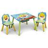 Delta Children Bluey Kids Table and Chair Set with Storage (2 Chairs Included) – Greenguard Gold Certified – Ideal for Arts & Crafts, Snack Time, Homeschooling, Homework & More, Blue(Baby Shark)