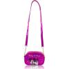 Disney Sanrio Bluey Purse Crossbody Handbag for Women | Metallic Vinyl Women’s Shoulder Handbag(Mickey and Minnie)