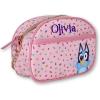 Disney Sanrio Bluey Purse Crossbody Handbag for Women | Metallic Vinyl Women’s Shoulder Handbag(Personalized Bluey)