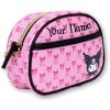 Disney Sanrio Bluey Purse Crossbody Handbag for Women | Metallic Vinyl Women’s Shoulder Handbag(Personalized Hk Pink and Black)