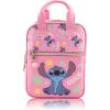 Fast Forward Bluey Mini Backpack for Kids & Adults | 10″ PU Leather Bluey Backpack Purse Featuring Bluey | Toddler Travel Bag, Small Backpack Bookbag for School, Travel, or Everyday Use | Ages 3+(Stitch)