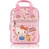 Fast Forward Bluey Mini Backpack for Kids & Adults | 10″ PU Leather Bluey Backpack Purse Featuring Bluey | Toddler Travel Bag, Small Backpack Bookbag for School, Travel, or Everyday Use | Ages 3+(Hello Kitty)