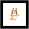 Gallery Pops Bluey – Bingo Wall Art, White Framed Version, 12” x 12”(Black Framed Version)