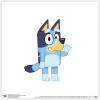 Gallery Pops Bluey – Bluey Waving Wall Art, White Framed Version, 12” x 12”(Unframed Version)