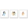 Gallery Pops Bluey – Sisters Wall Art Bundle (3-Pack) Gallery Pops Wall Art, White Framed Version(White Framed Version)