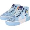 Ground Up Bluey Sneakers for Kids – Unisex High-top Bluey and Bingo Shoes with a Side Zipper so They Slip on!(Blue)
