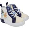 Ground Up Bluey Sneakers for Kids – Unisex High-top Bluey and Bingo Shoes with a Side Zipper so They Slip on!(Blue/White)