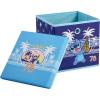 Idea Nuova Bluey Collapsible Fabric Storage Cube,10” Organizer Bin with Lid for Bedroom, Playroom, and Closet(Lilo and Stitch)