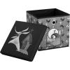 Idea Nuova Bluey Collapsible Fabric Storage Cube,10” Organizer Bin with Lid for Bedroom, Playroom, and Closet(Nightmare Before Christmas)