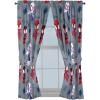 Jay Franco Black Out Window Curtains for Kids Bedroom 4-Piece Drape Set with 2 Tiebacks, Blue – Bluey, 42″ W x 63″ L (Pack of 2)(Grey – Spidey & His Amazing Friends)