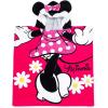 Jay Franco Bluey Piggyback Bath/Pool/Beach Hooded Poncho – Super Soft & Absorbent Cotton Towel, Measures 22 x 22 Inches (Official Bluey Product)(Pink – Minnie Mouse)